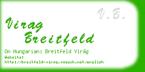 virag breitfeld business card